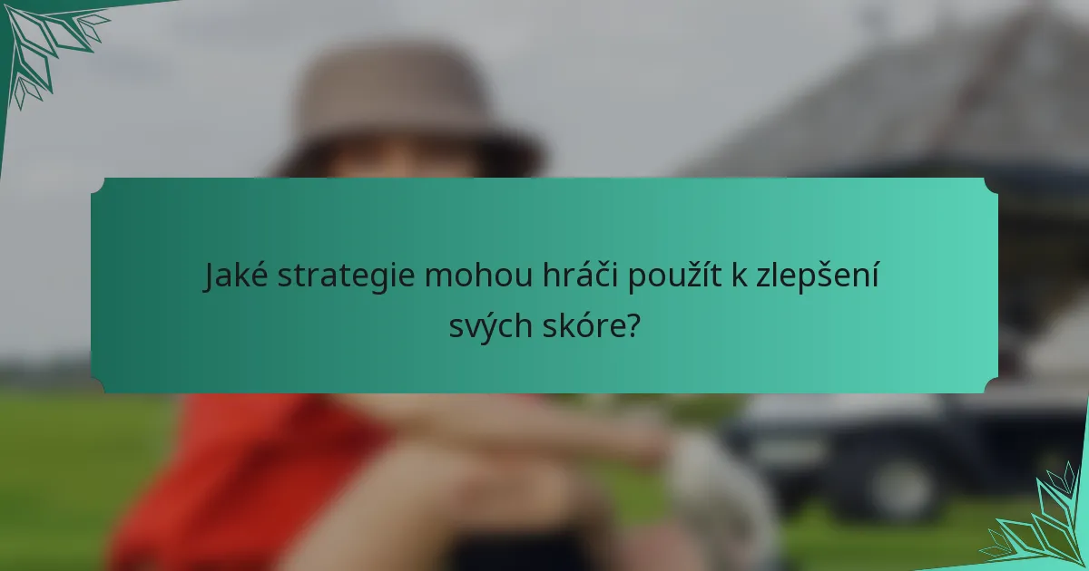 Jaké strategie mohou hráči použít k zlepšení svých skóre?